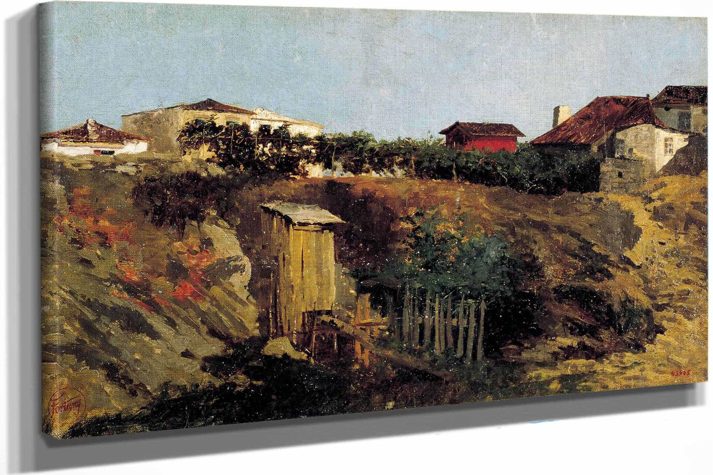 Portici Landscape by Mariano Fortuny Marsal