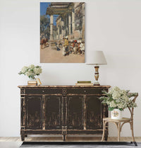 Portico Of A Mosque Ahmedabad by Edwin Lord Weeks