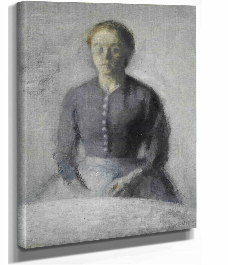 Portraet Af Ida Portrait Of Ida by Vilhelm Hammershoi