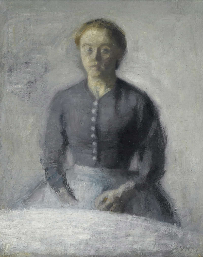 Portraet Af Ida Portrait Of Ida by Vilhelm Hammershoi