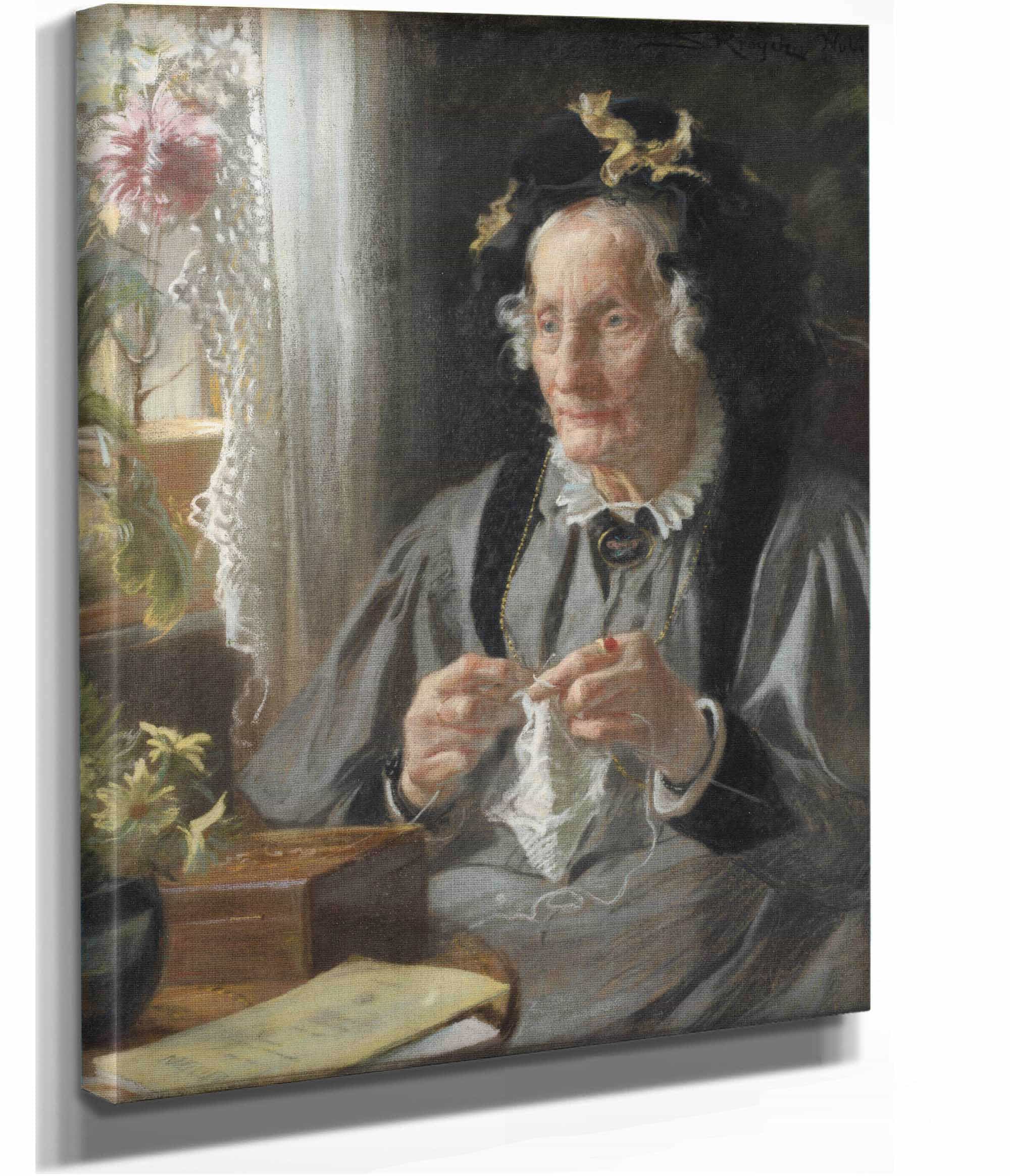 Portraet Af Konferensradinde Sa Casse F Engelbreth by Peder Severin Kroyer