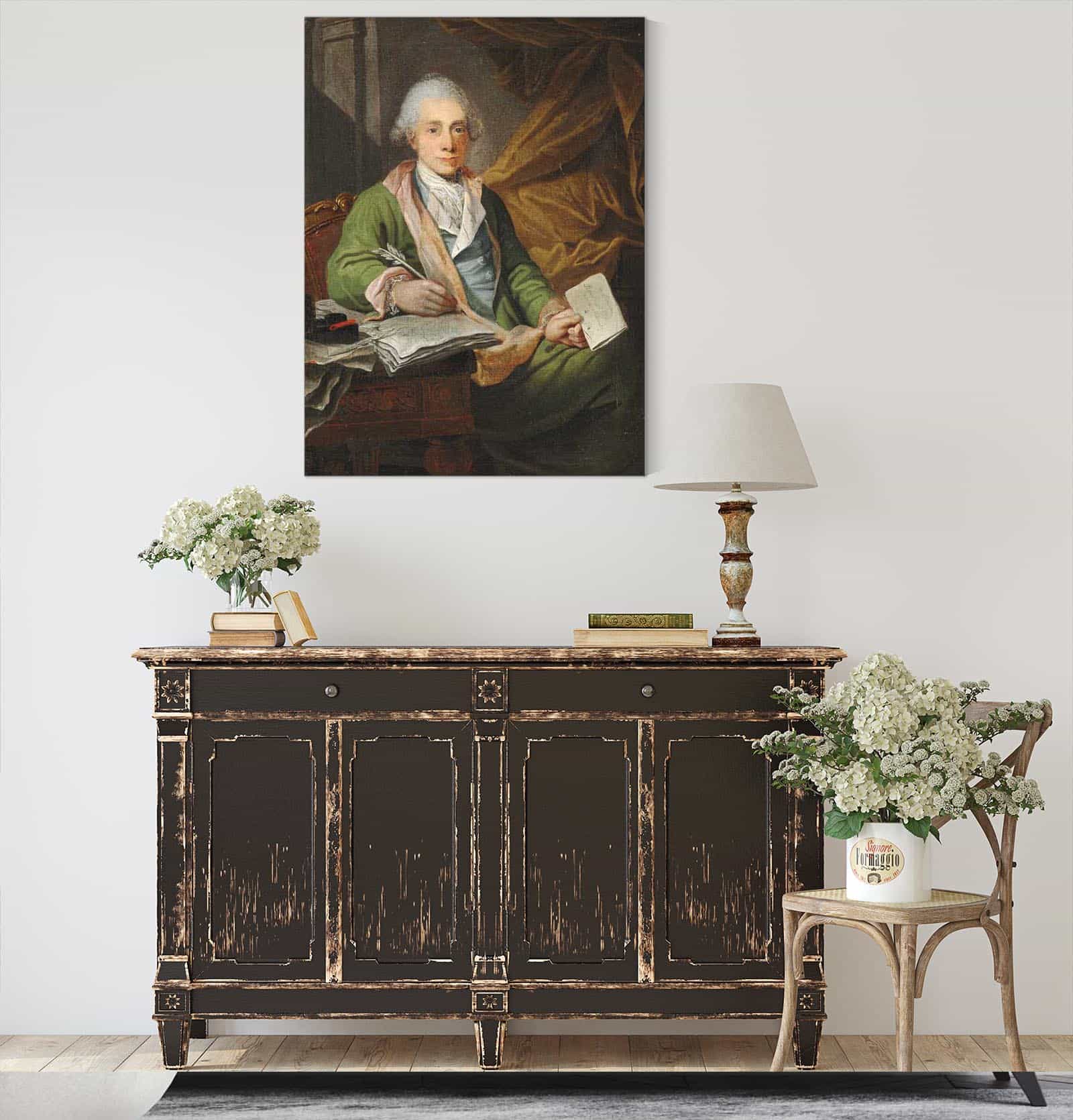 Portraet Af Toldkasserer I Kerteminde Batholomaeus Hansteen by Jens Juel