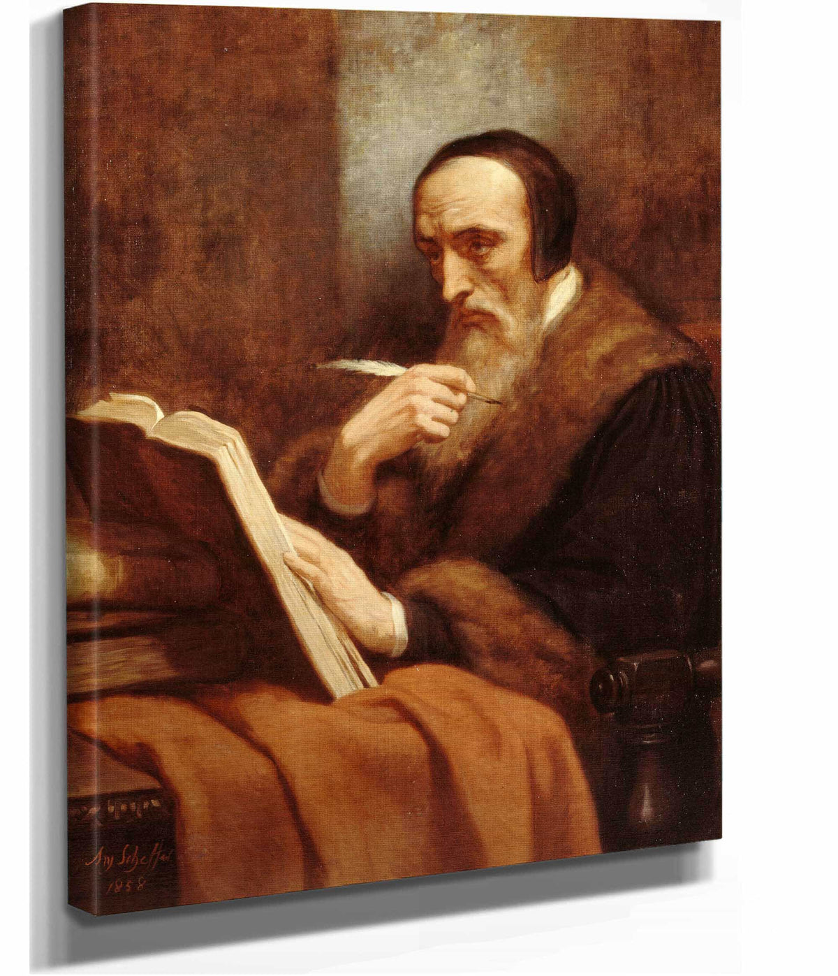 Portrait De Calvin by Ary Scheffer