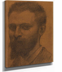 Portrait De Daras by Pierre Puvis De Chavannes