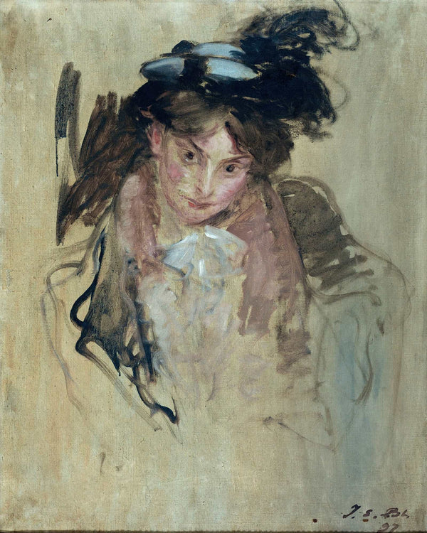 Portrait De Femme by Jacques Emile Blanche