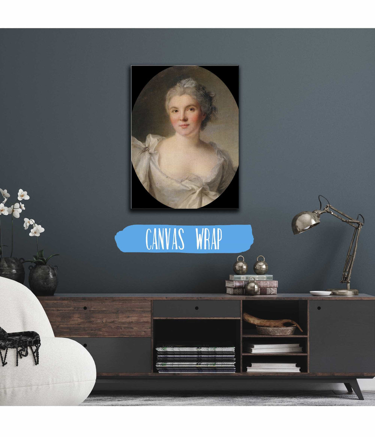 Portrait De Femme  by Jean Marc Nattier