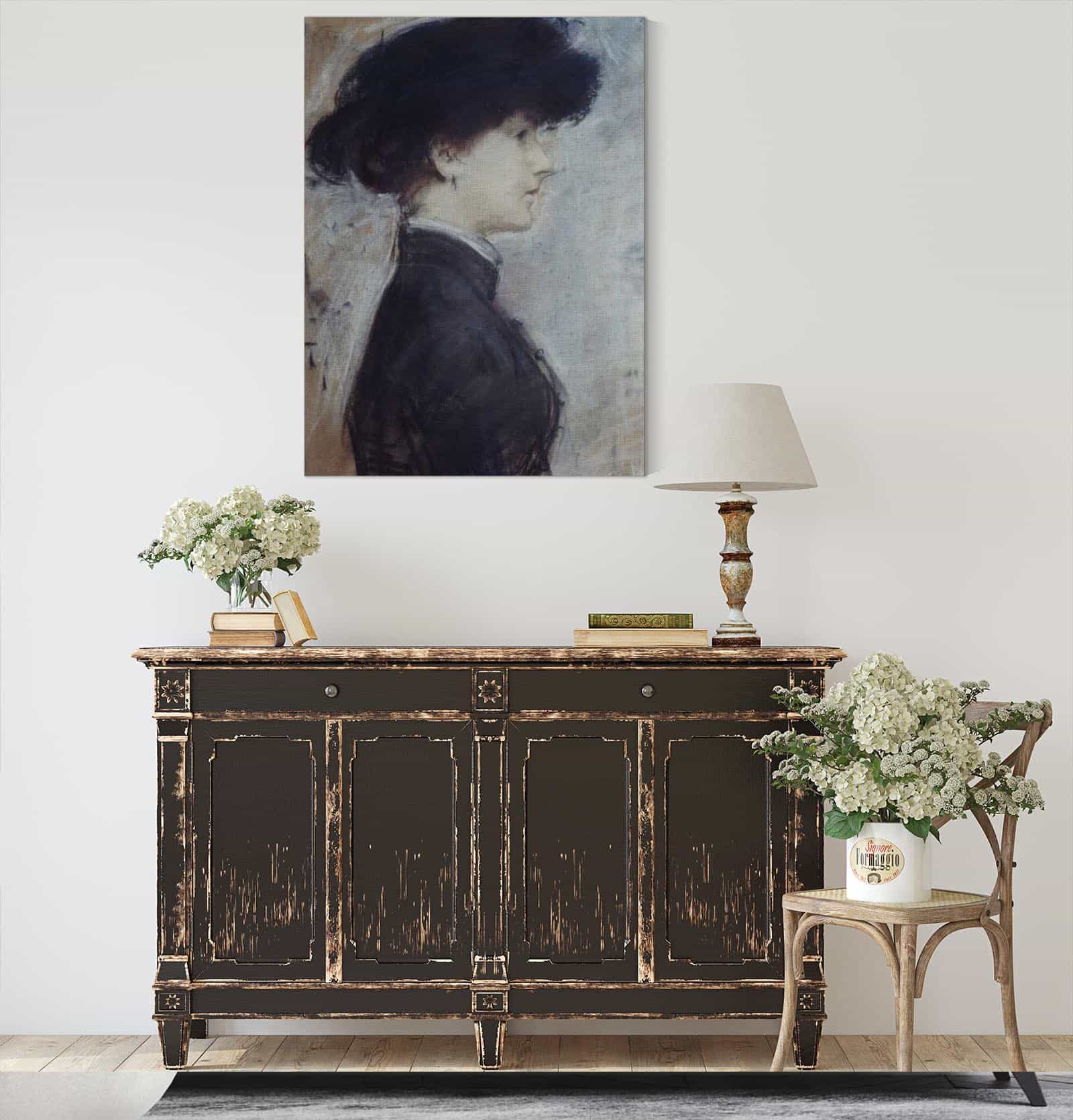 Portrait De Femme De Profil by Paul Cesar Helleu