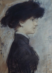 Portrait De Femme De Profil by Paul Cesar Helleu