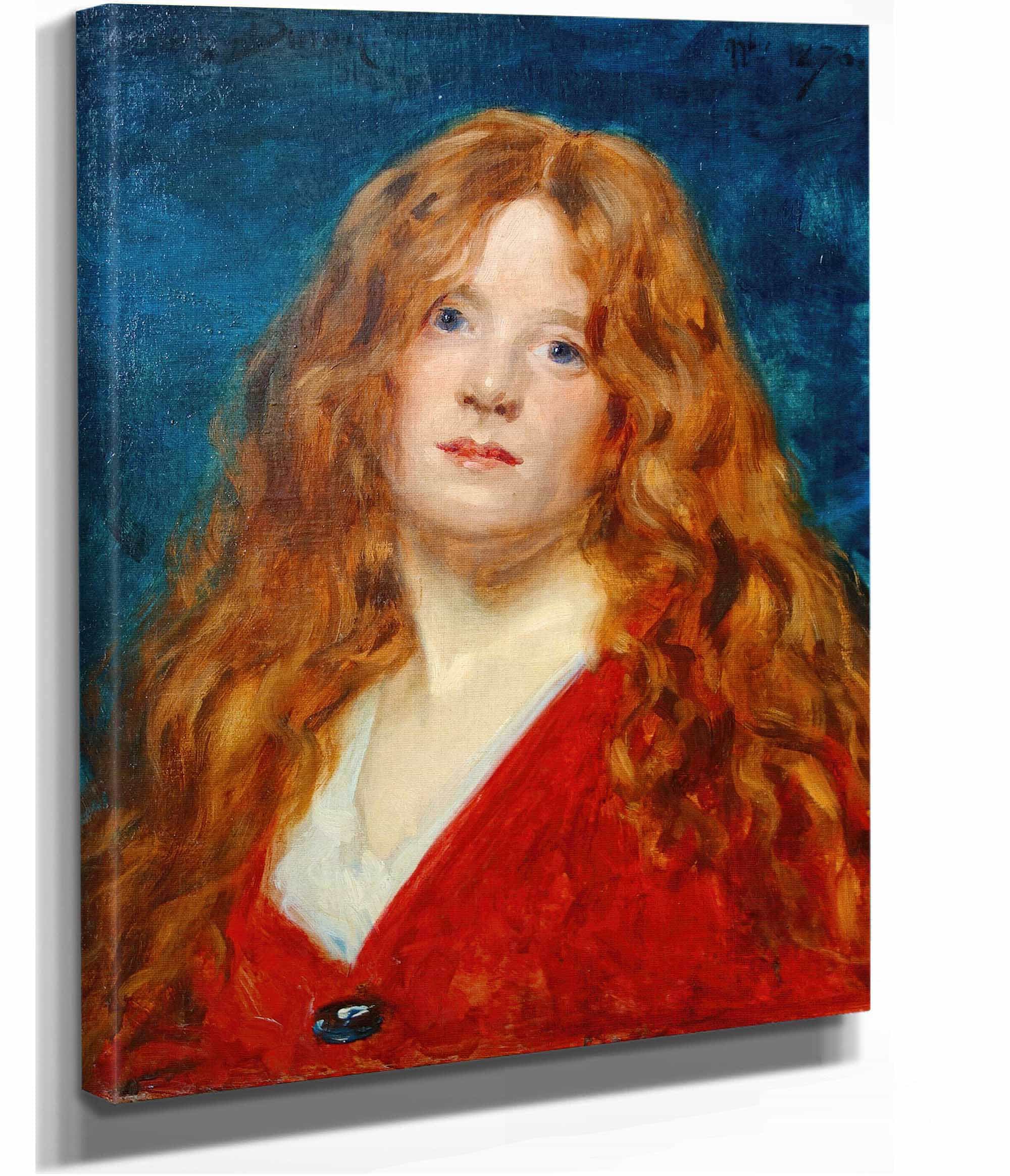 Portrait De Femme Rousse by Carolus Duran