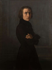 Portrait De Franz Liszt Compositeur Et Pianiste by Henri Lehmann