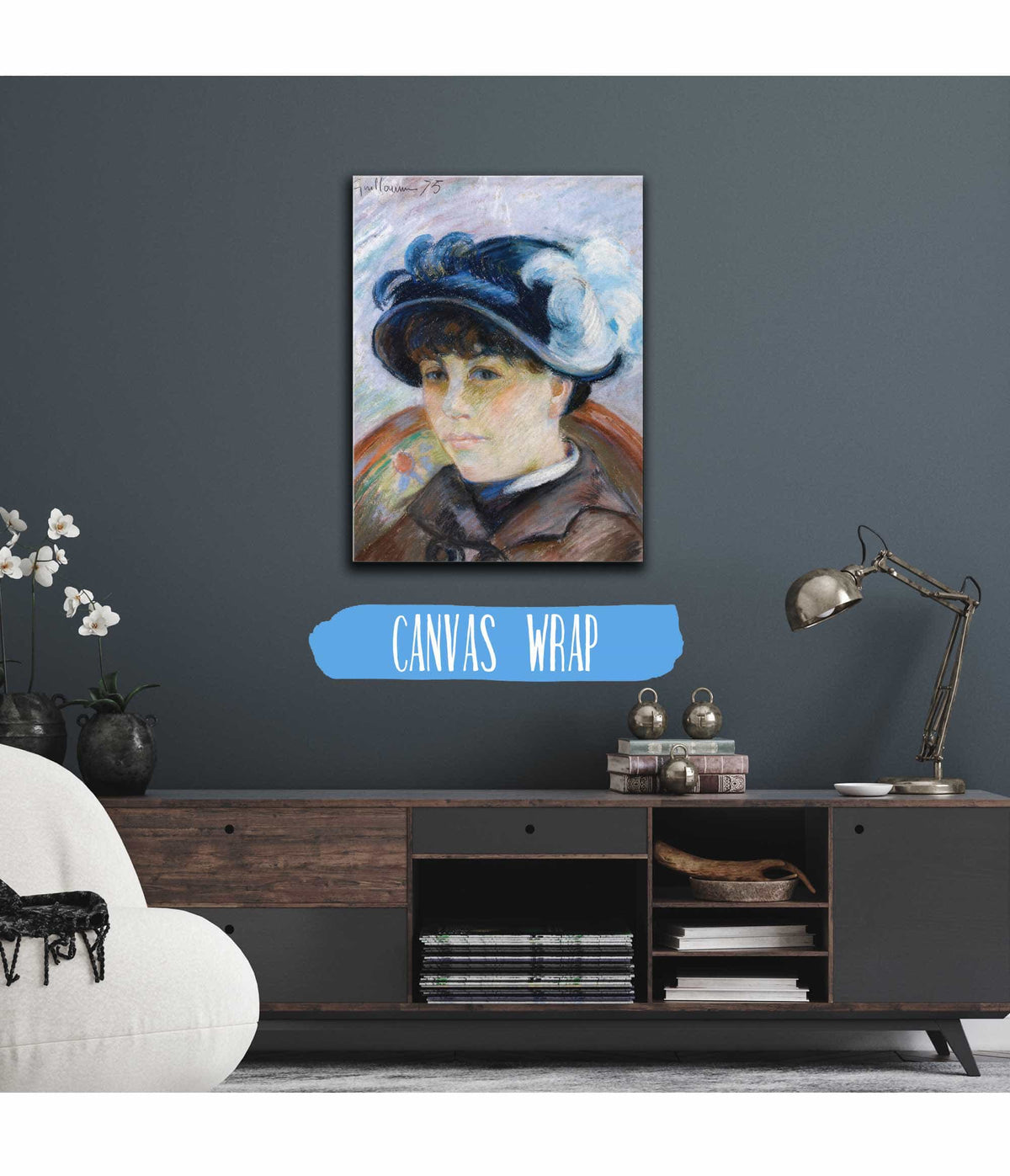 Portrait De Jeune Femme by Armand Guillaumin