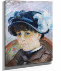 Portrait De Jeune Femme by Armand Guillaumin