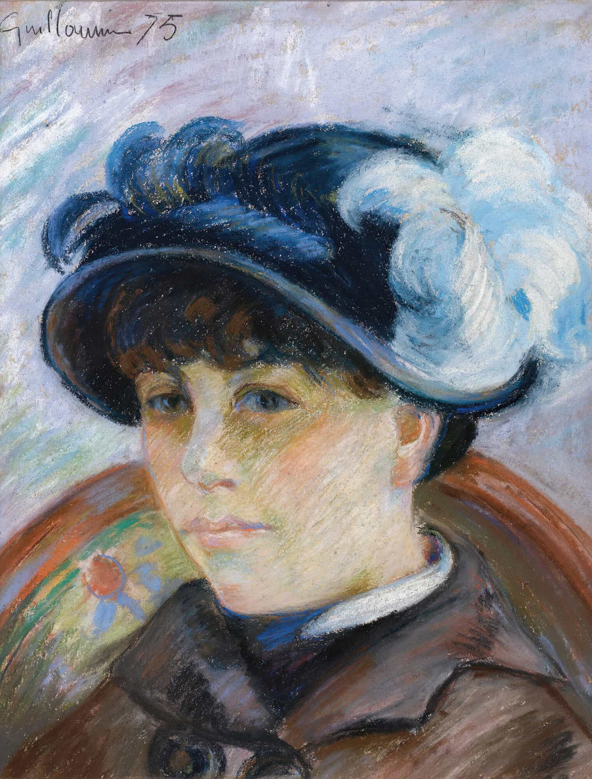 Portrait De Jeune Femme by Armand Guillaumin