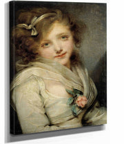 Portrait De Jeune Fille by Jean Baptiste Greuze