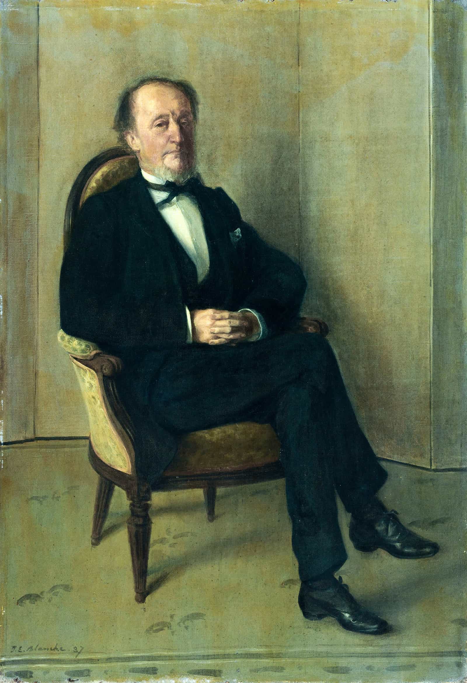 Portrait De John Lemoine by Jacques Emile Blanche