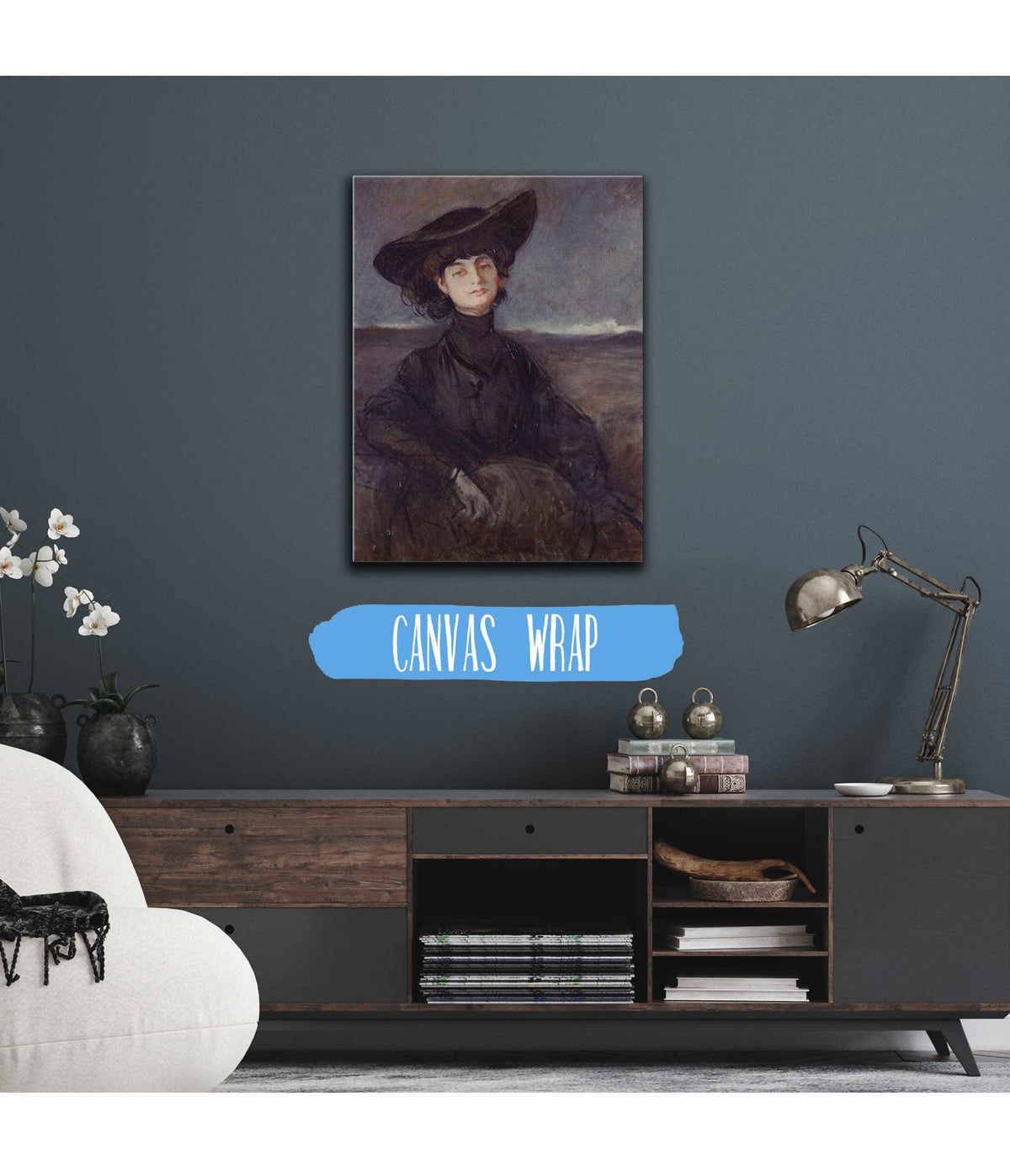 Portrait De La Comtesse Anna De Noailles Nee Brancovan Poetesse by Jean Louis Forain