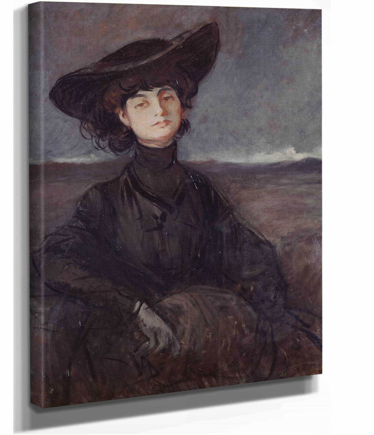 Portrait De La Comtesse Anna De Noailles Nee Brancovan Poetesse by Jean Louis Forain