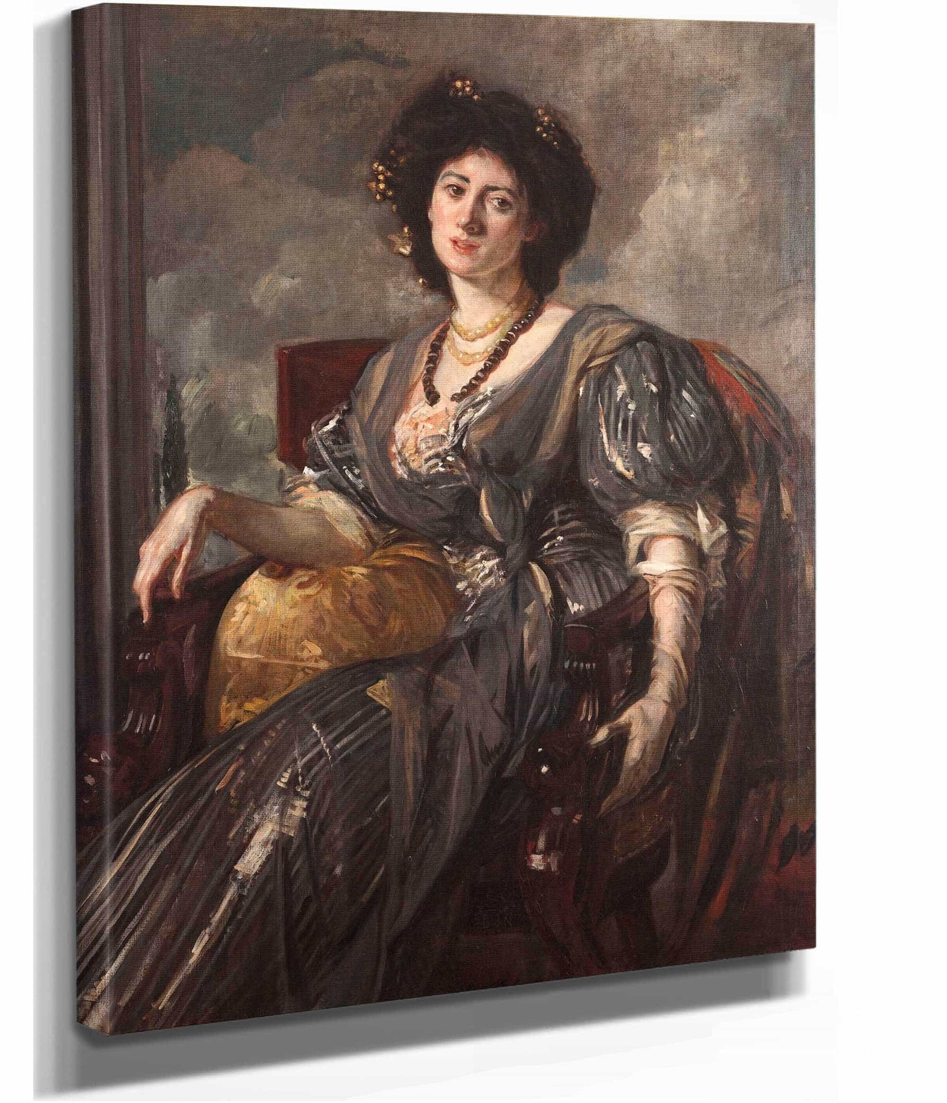 Portrait De Lady Michelham by Jacques Emile Blanche