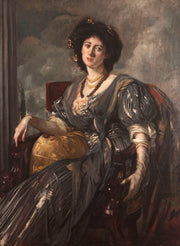 Portrait De Lady Michelham by Jacques Emile Blanche