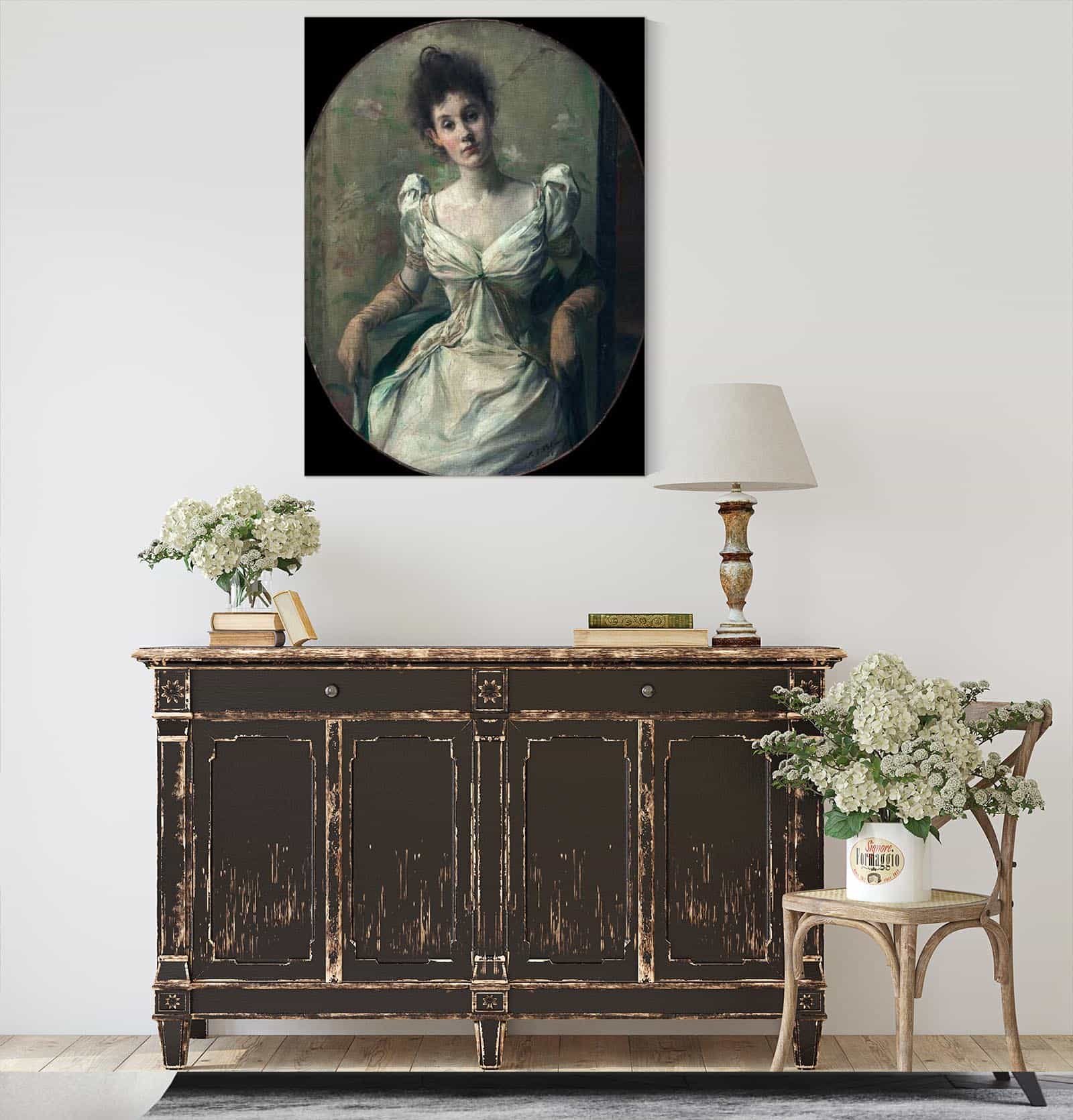 Portrait De Madame Abel Hermant by Jacques Emile Blanche