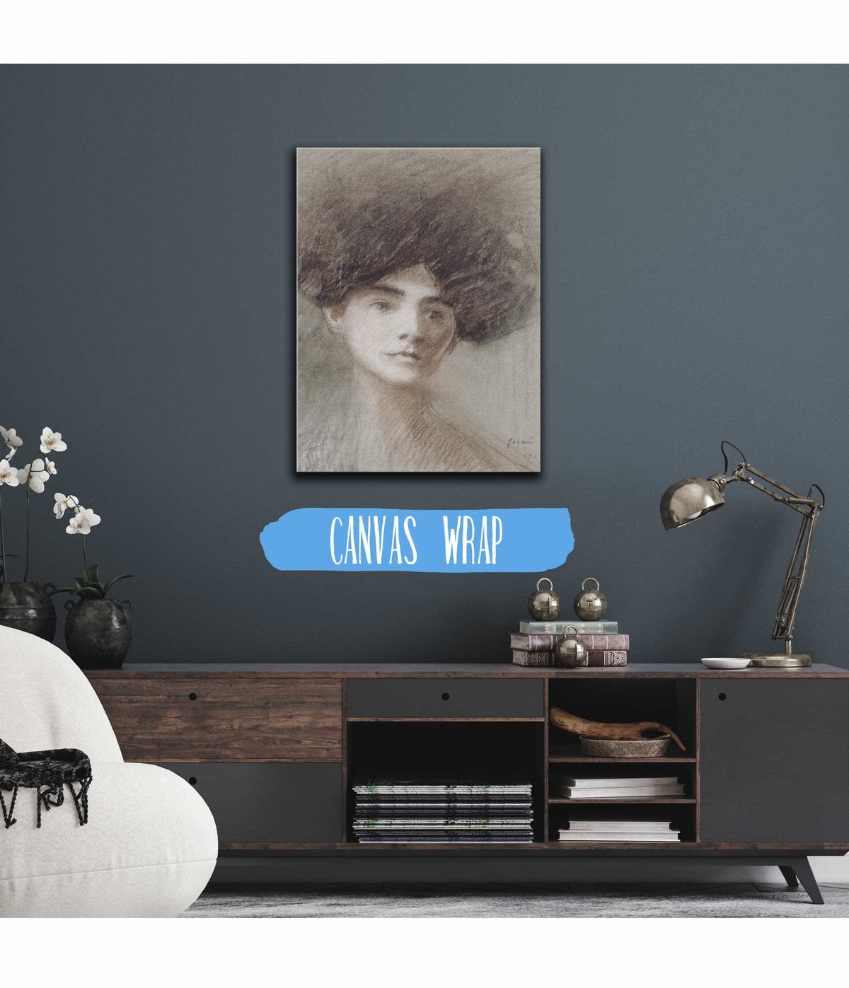 Portrait De Madame Henri De Regnier Nee Marie De Heredia by Jean Louis Forain