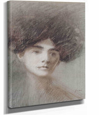 Portrait De Madame Henri De Regnier Nee Marie De Heredia by Jean Louis Forain