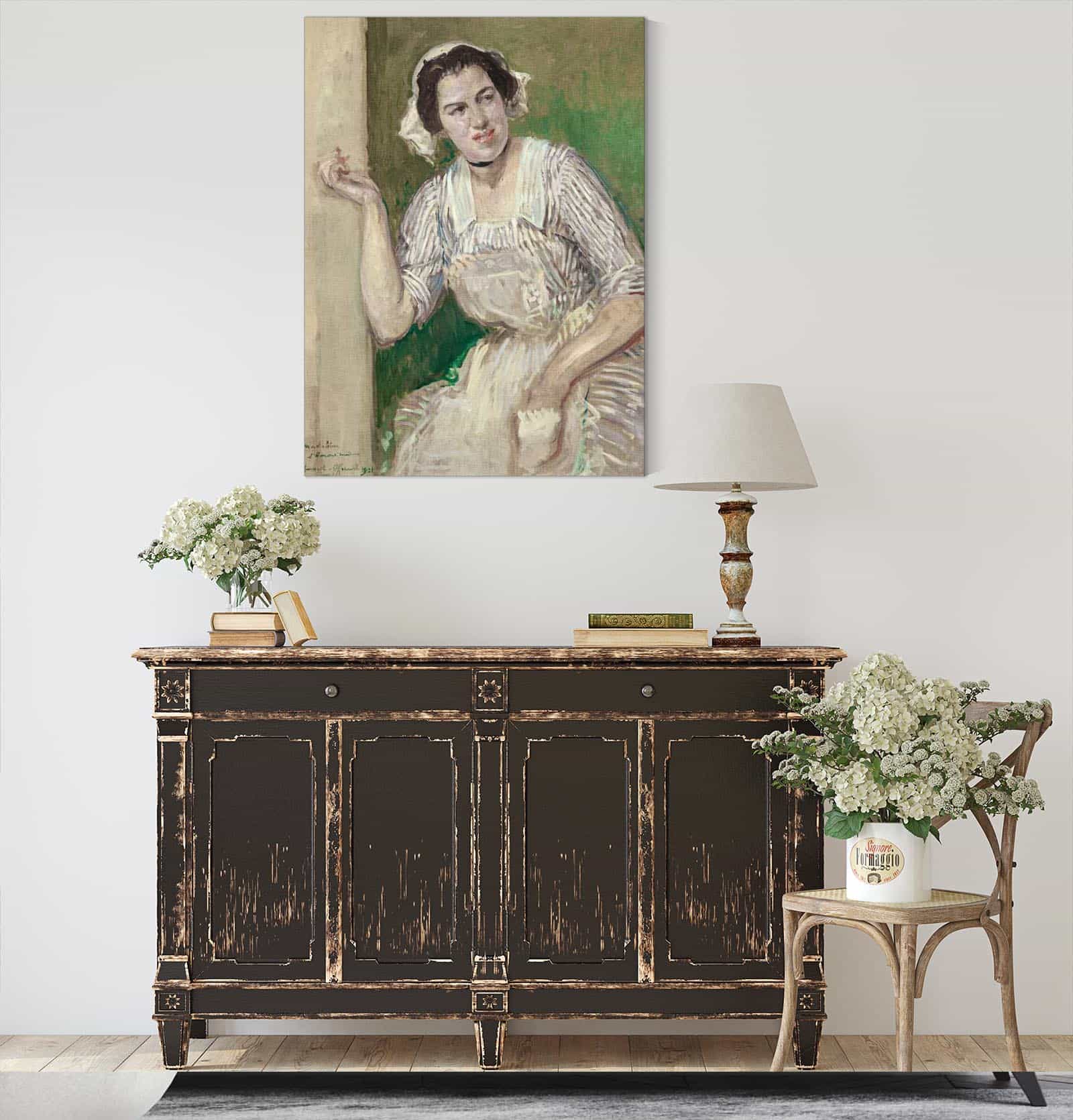 Portrait De Madeleine Pissard En Roxane Lamour Medecin by Jacques Emile Blanche