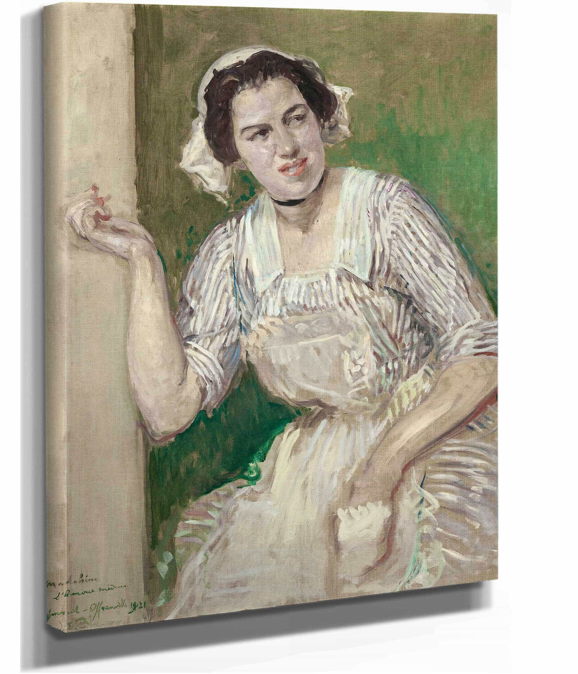 Portrait De Madeleine Pissard En Roxane Lamour Medecin by Jacques Emile Blanche