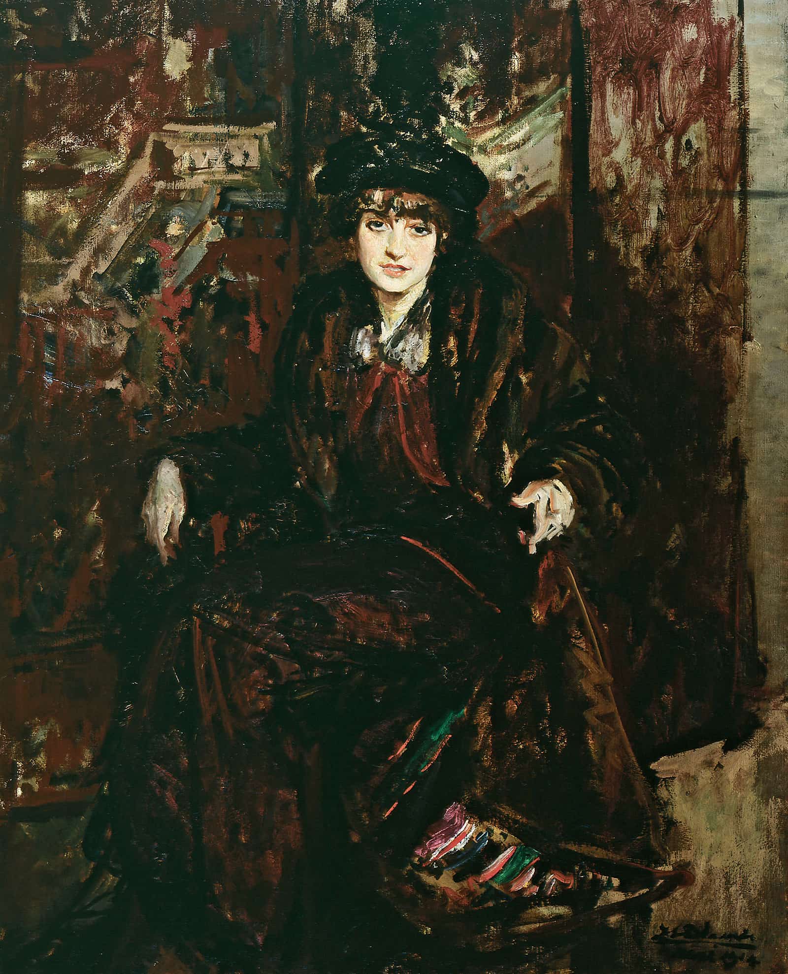 Portrait De Marguerite Decazes De Glucksbierg Princesse Jean De Broglie by Jacques Emile Blanche