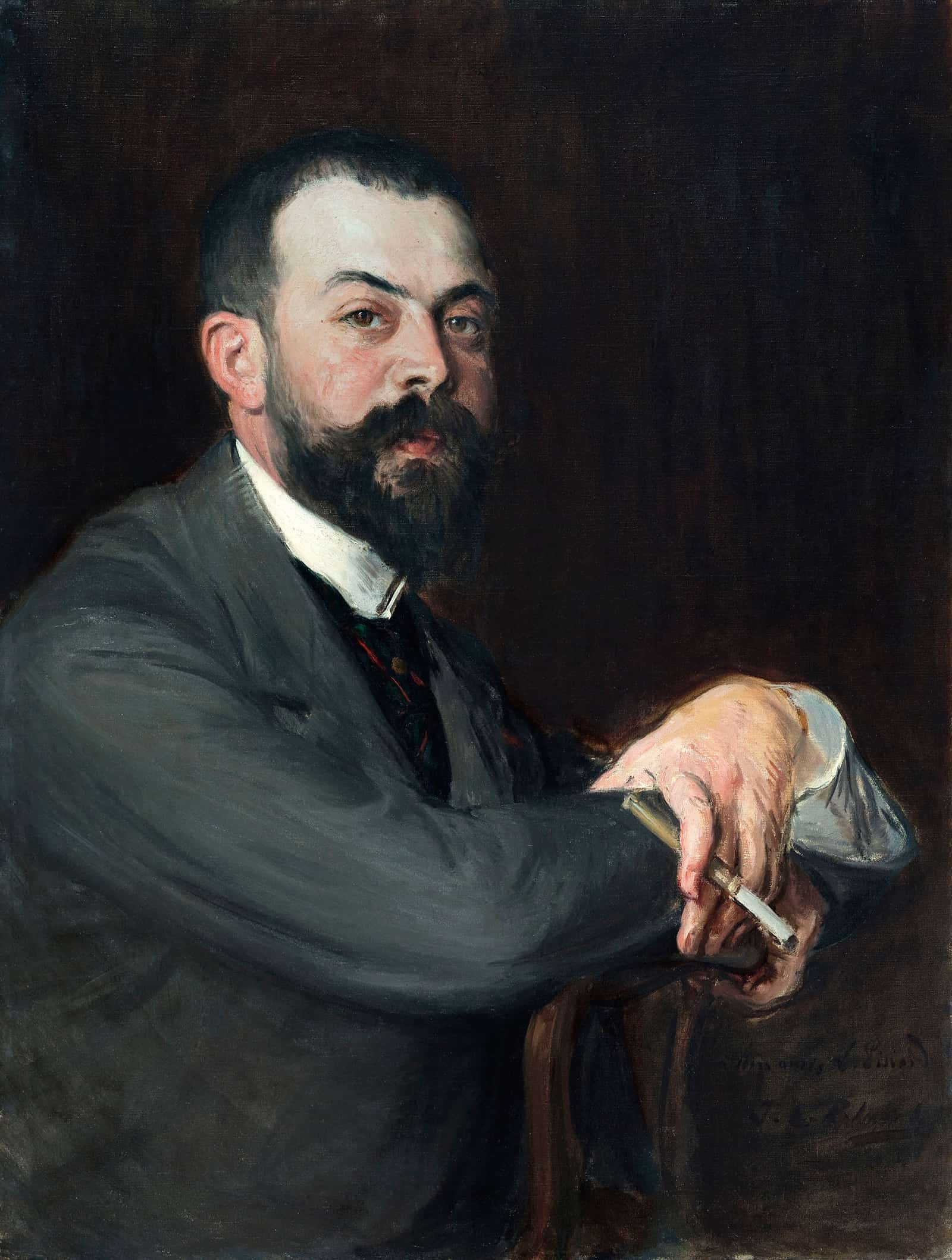 Portrait De Monsieur Leon Pissard Jeune by Jacques Emile Blanche
