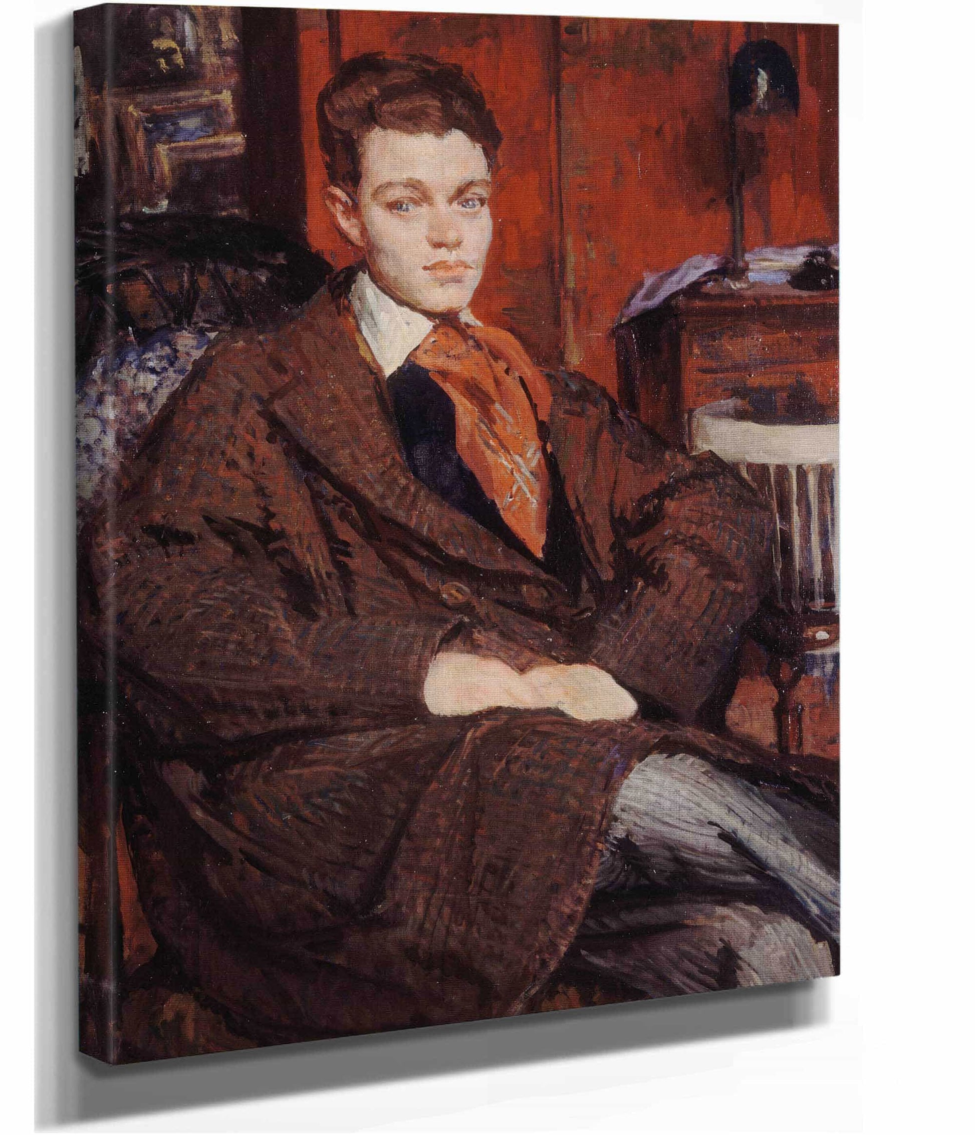 Portrait De Rene Crevel Ecrivain by Jacques Emile Blanche