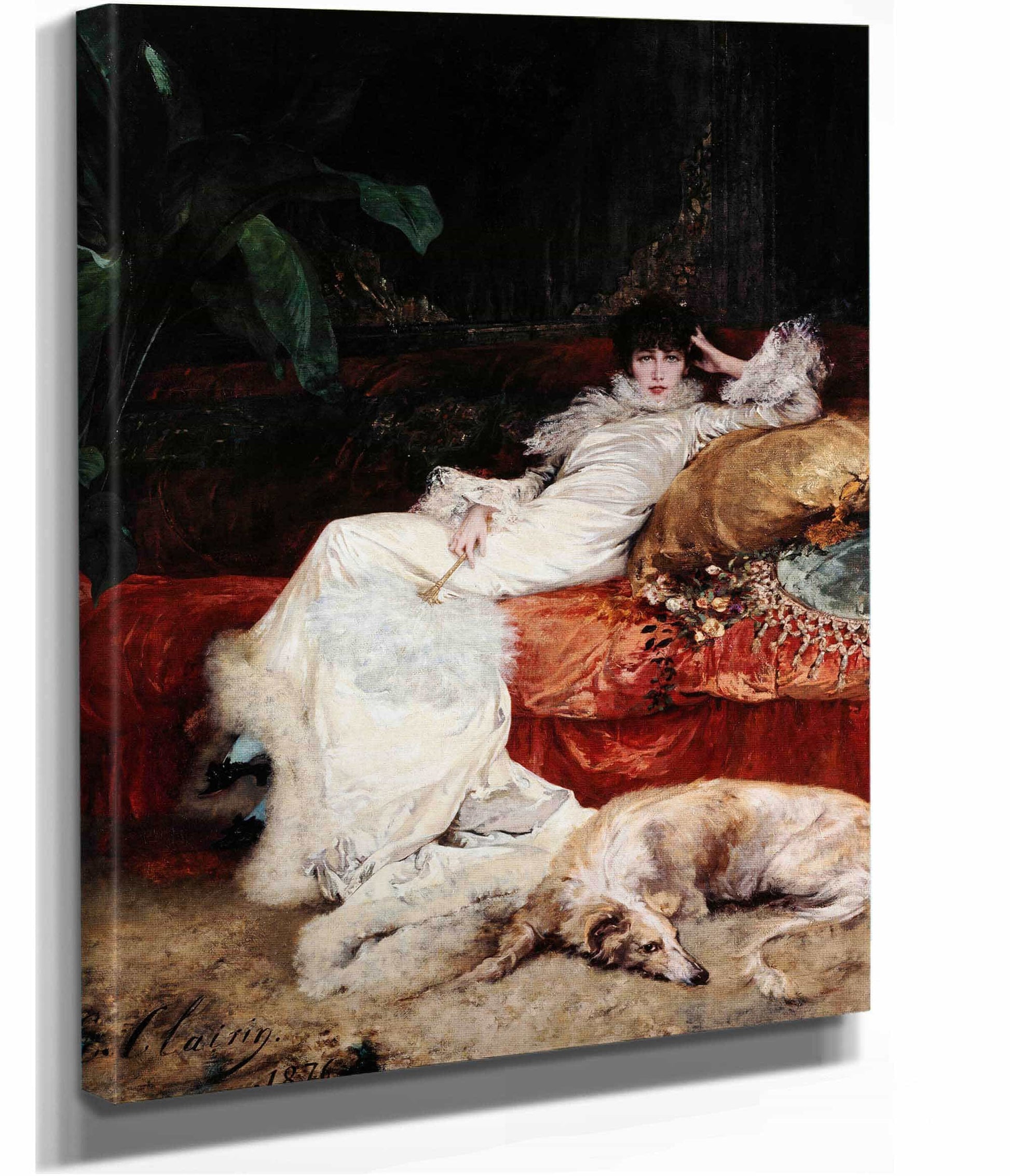 Portrait De Sarah Bernhardt by Georges Jules Victor Clairin