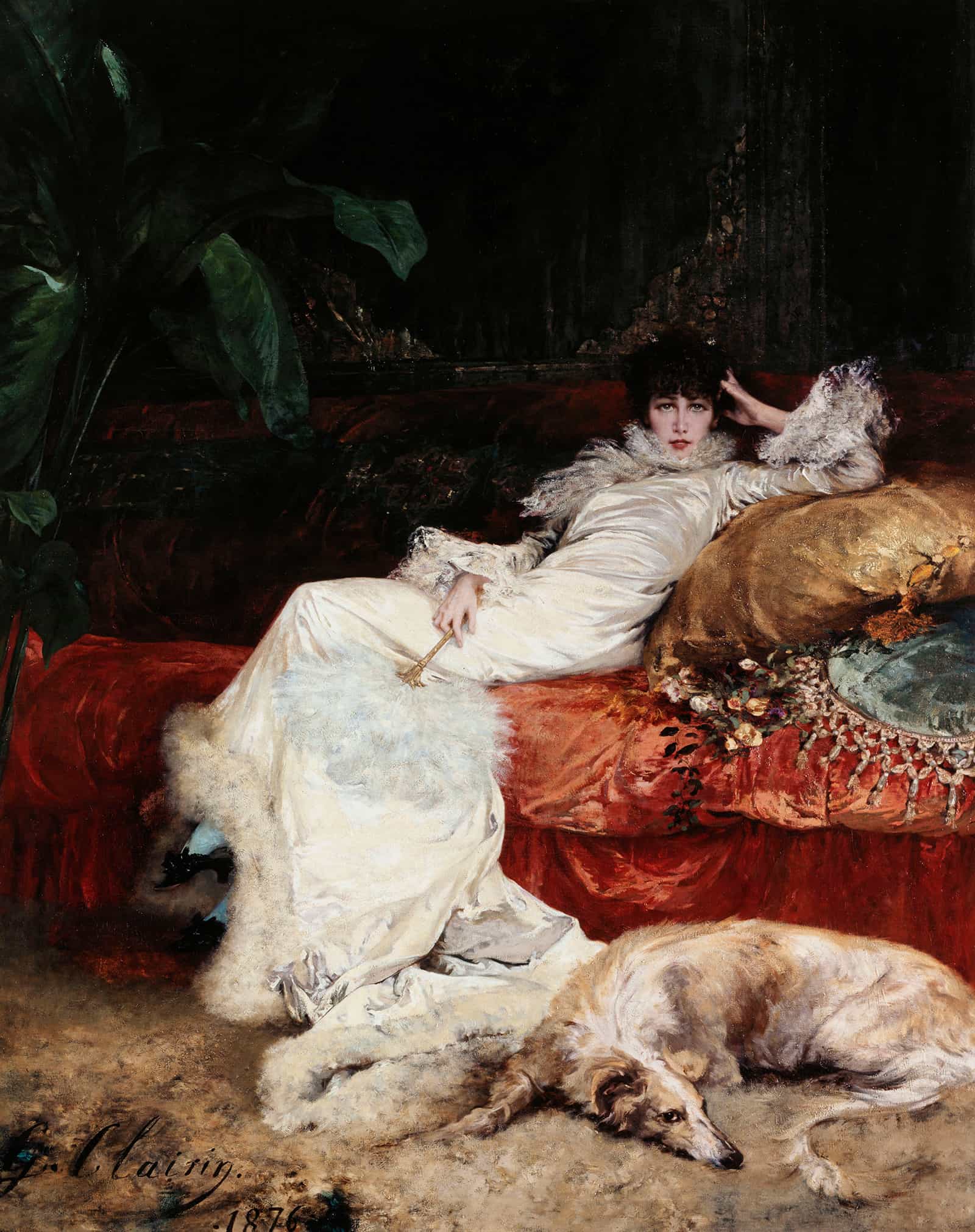 Portrait De Sarah Bernhardt by Georges Jules Victor Clairin