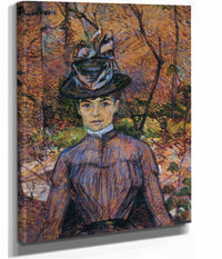 Portrait De Suzanne Valadon by Henri De Toulouse Lautrec