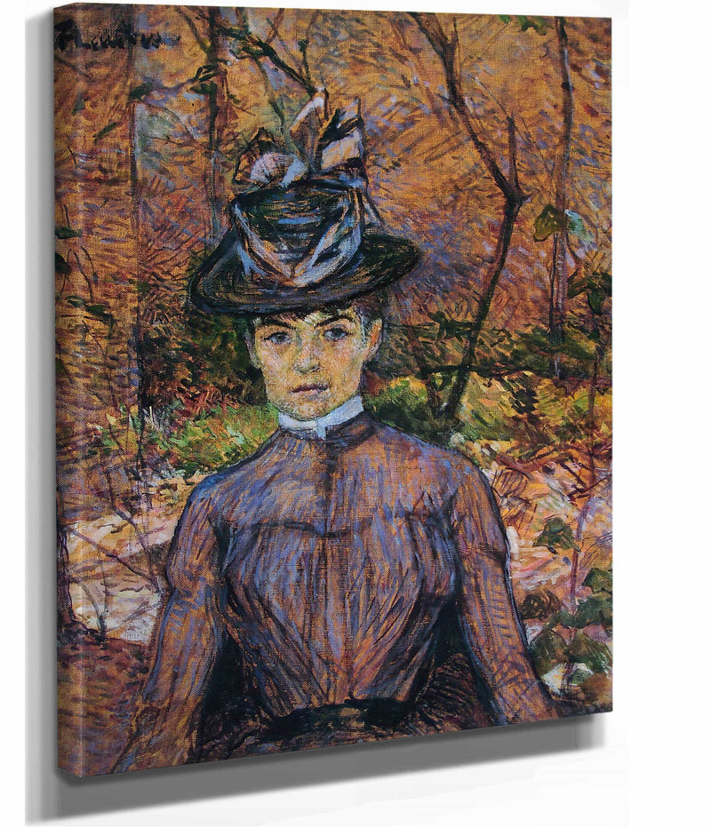 Portrait De Suzanne Valadon by Henri De Toulouse Lautrec