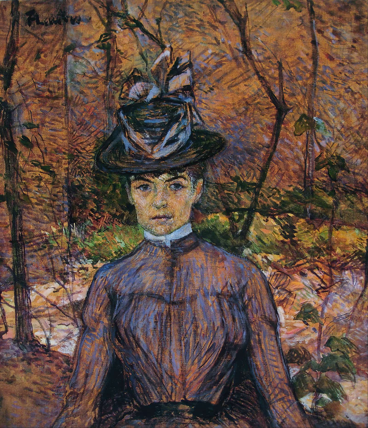 Portrait De Suzanne Valadon by Henri De Toulouse Lautrec