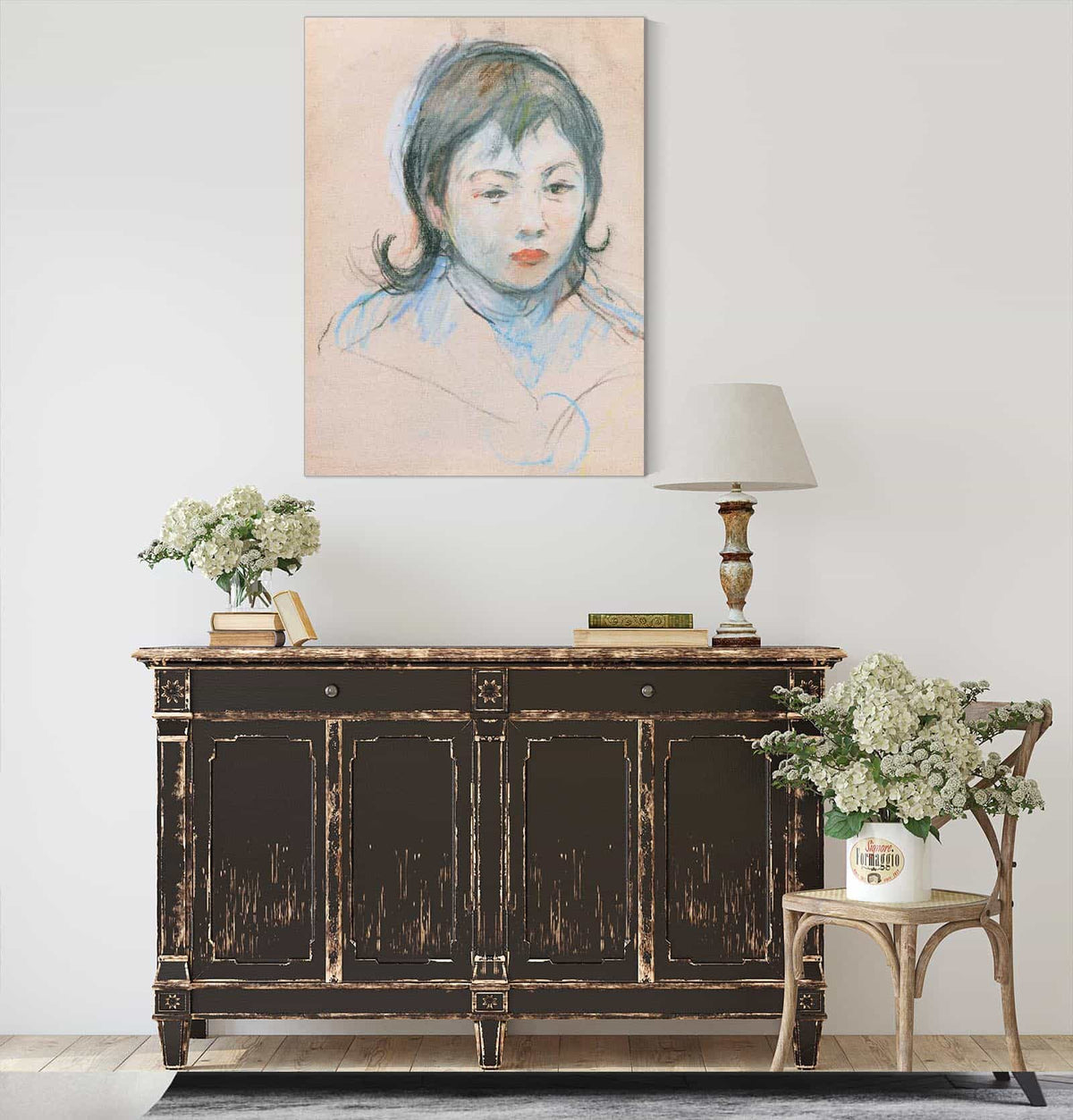 Portrait Denfant Charly Thomas by Berthe Morisot