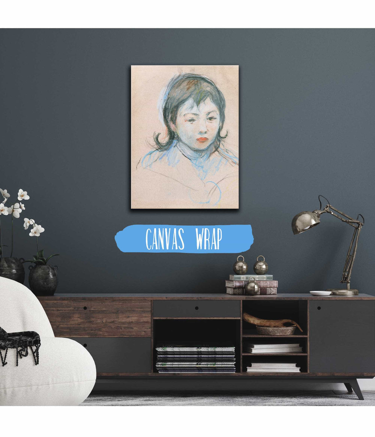 Portrait Denfant Charly Thomas by Berthe Morisot