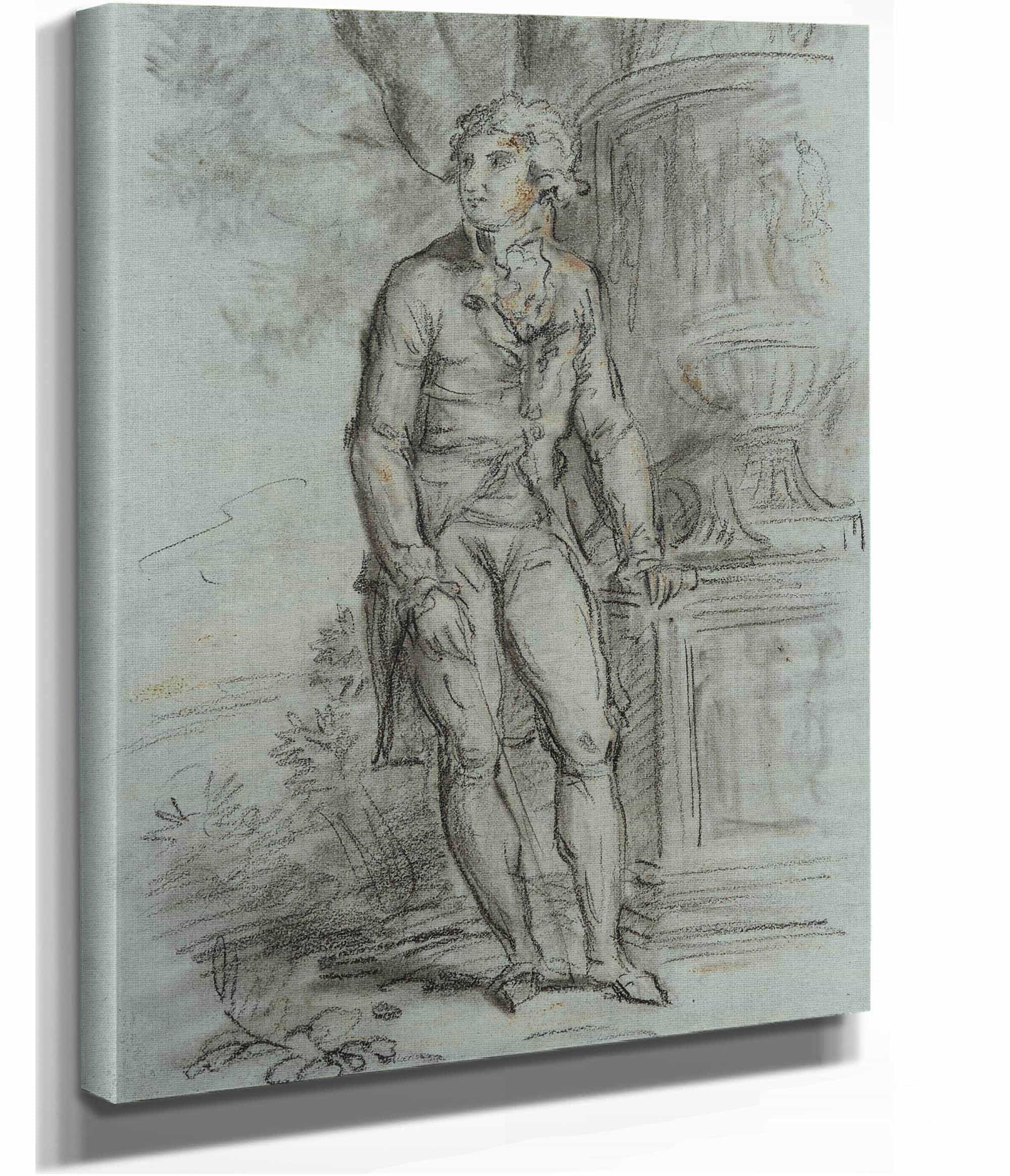 Portrait Dinconnu by Pierre Paul Prudhon