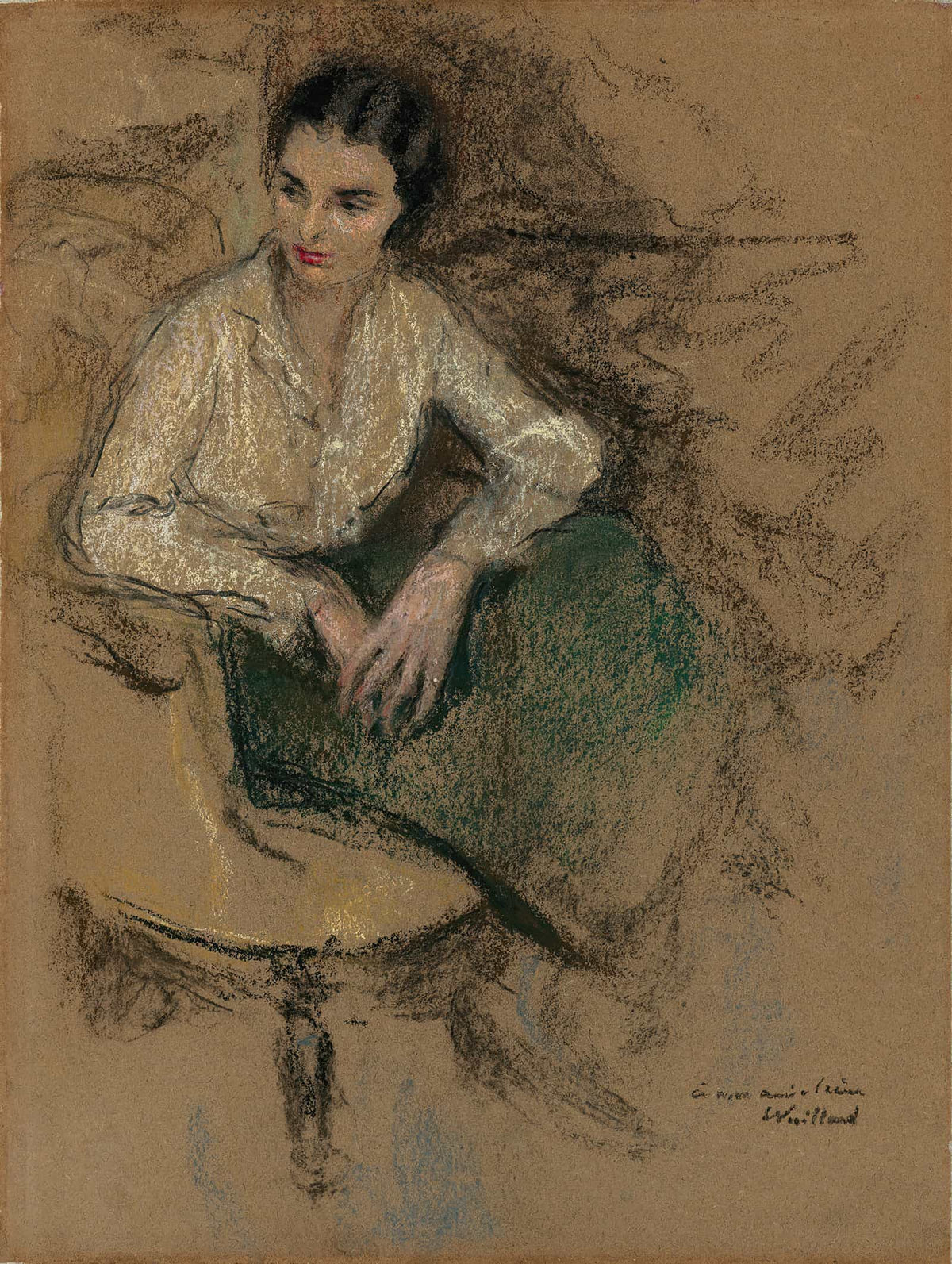 Portrait Direne Montanet by Edouard Vuillard