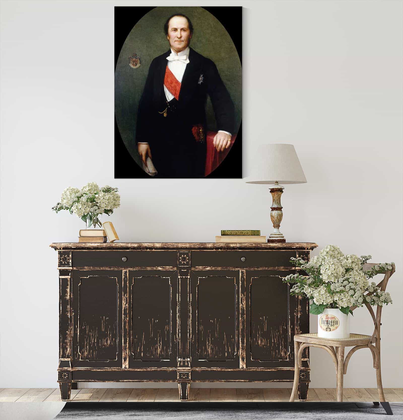 Portrait Du Baron Haussmann Prefet De La Seine  by Henri Lehmann