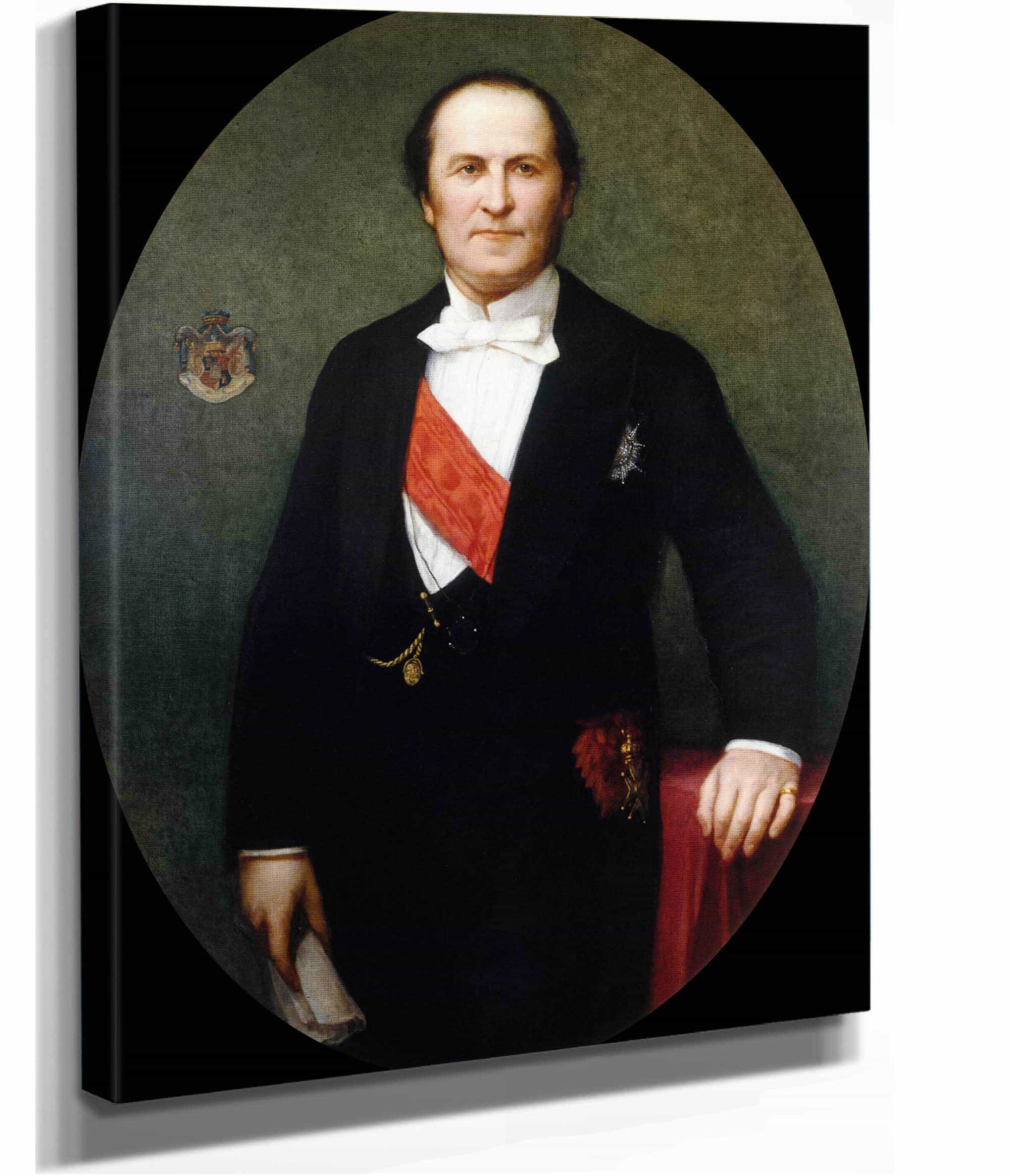 Portrait Du Baron Haussmann Prefet De La Seine  by Henri Lehmann