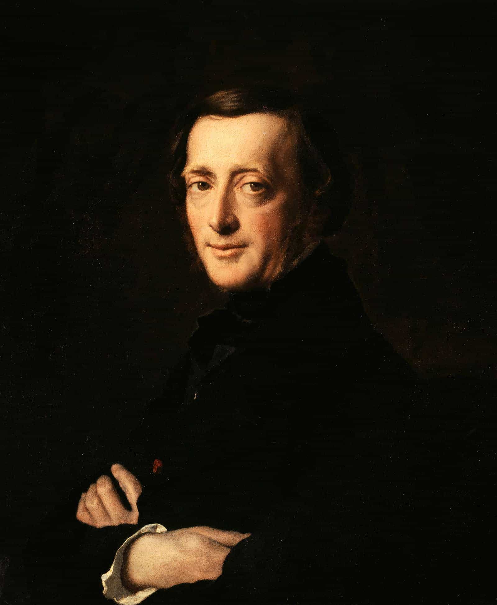 Portrait Du Docteur Mg Worms by Henri Lehmann