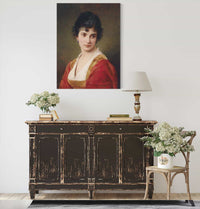 Portrait Einer Jungen Frau by Eugen Von Blaas