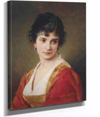 Portrait Einer Jungen Frau by Eugen Von Blaas