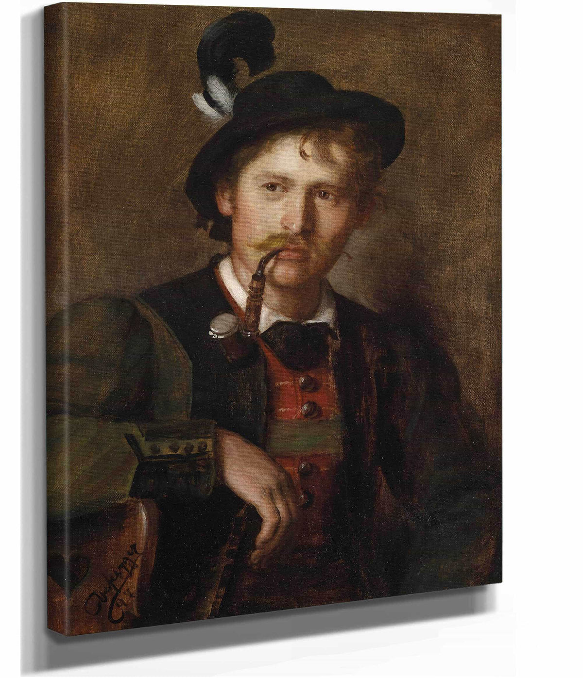 Portrait Eines Jungen Tirolers by Franz Von Defregger