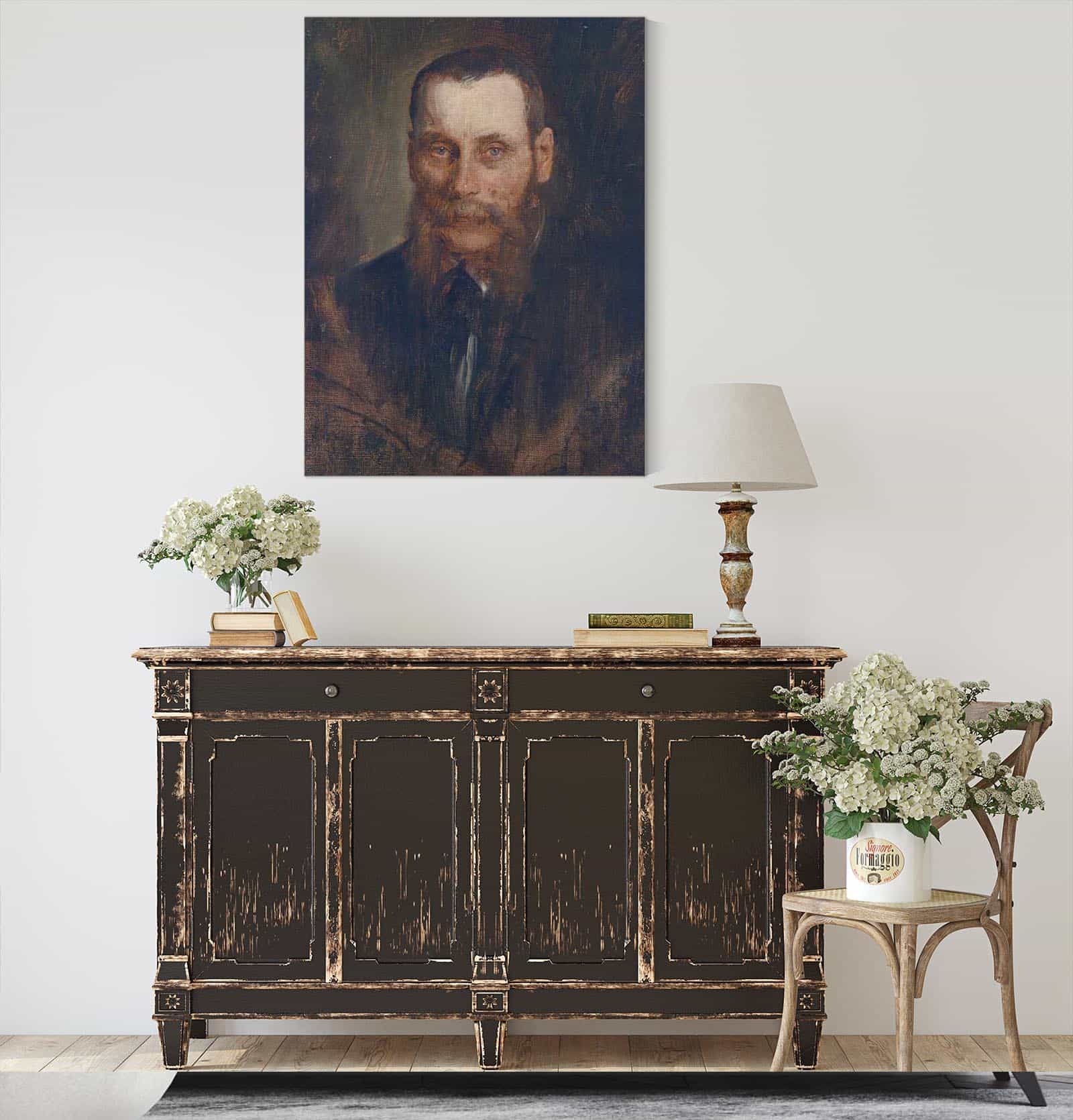 Portrait Georg Plach by Franz Von Lenbach