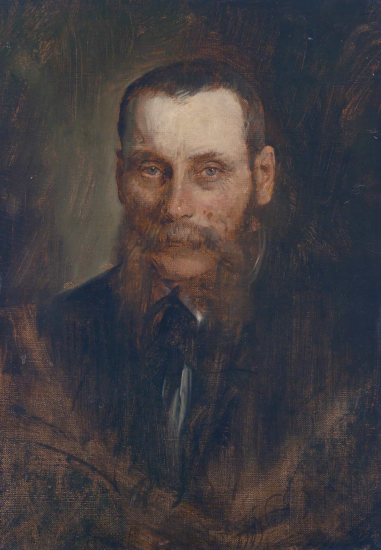 Portrait Georg Plach by Franz Von Lenbach