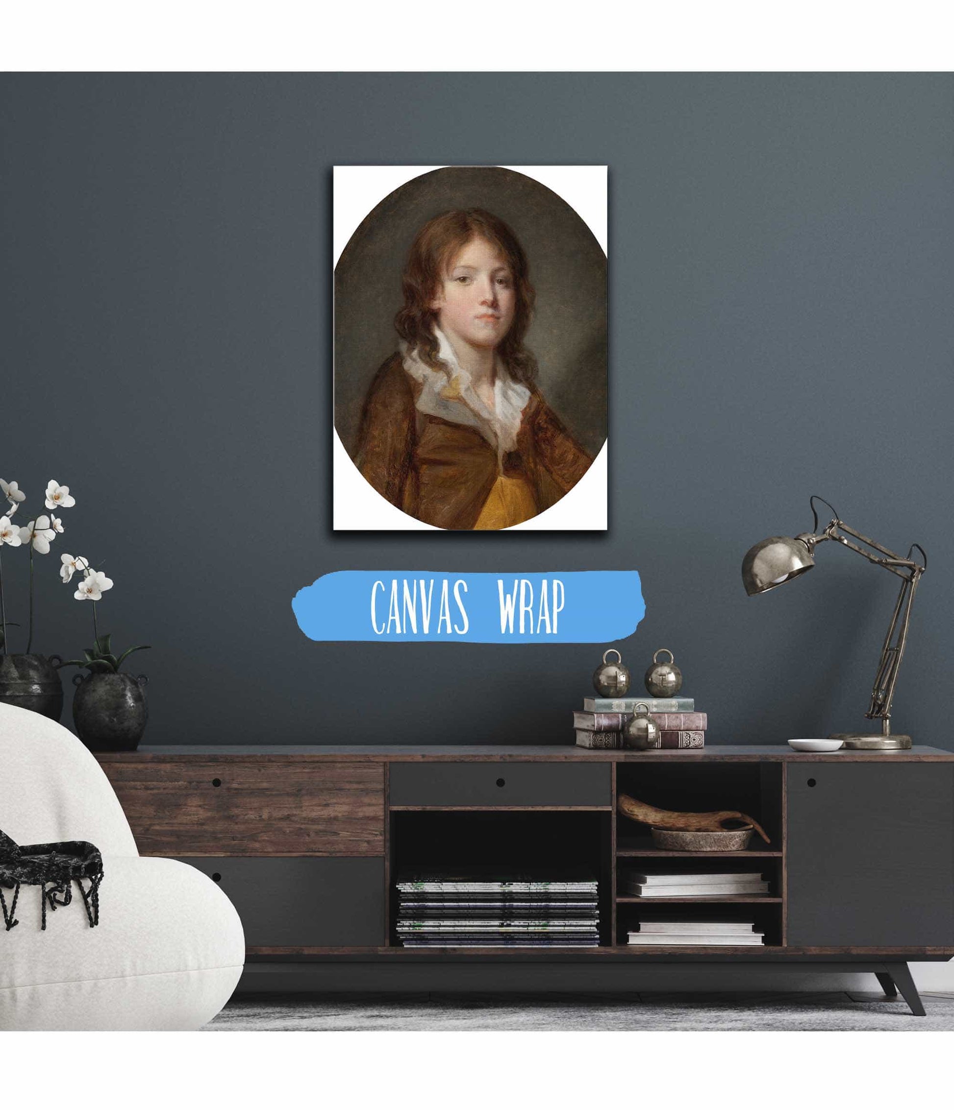 Portrait Of A Boy  Charles Duc De Normandie Dauphin Of France by Jean Baptiste Greuze