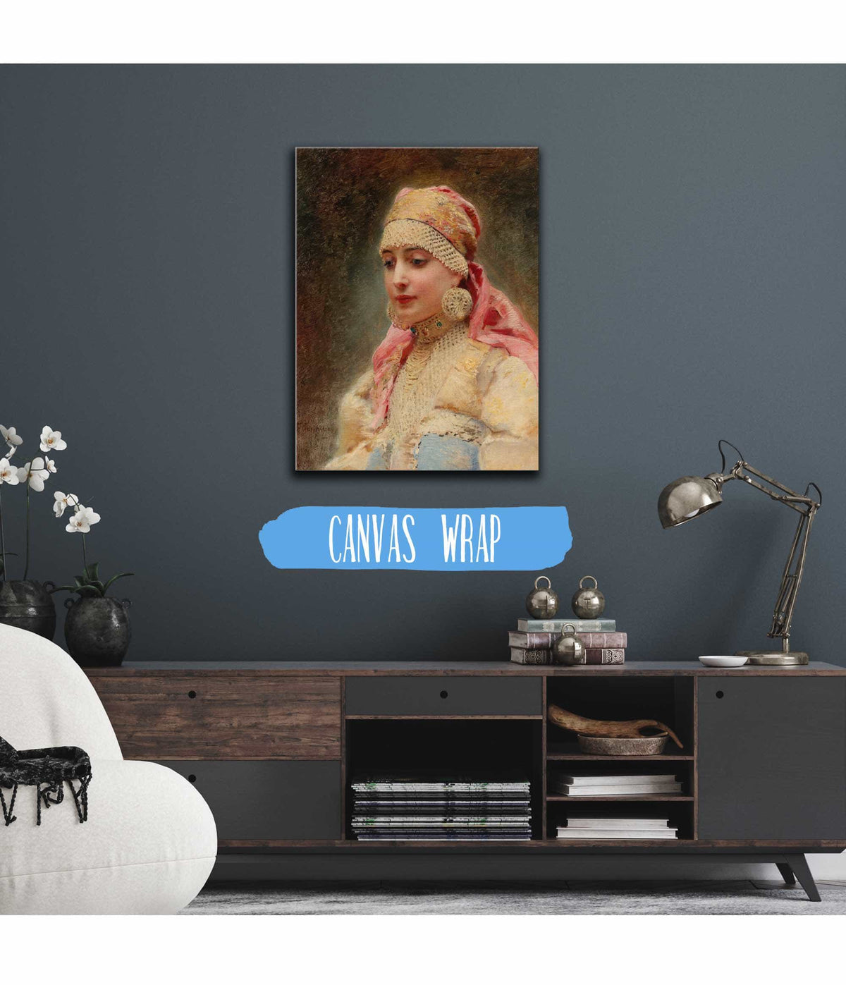 Portrait Of A Boyarina by Konstantin Egorovich Makovsky